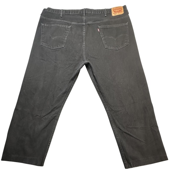 Levi's Other - VTG Levis 505 Jeans Mens 50x30 (48x27) Black Dark Wash Regular Straight Denim